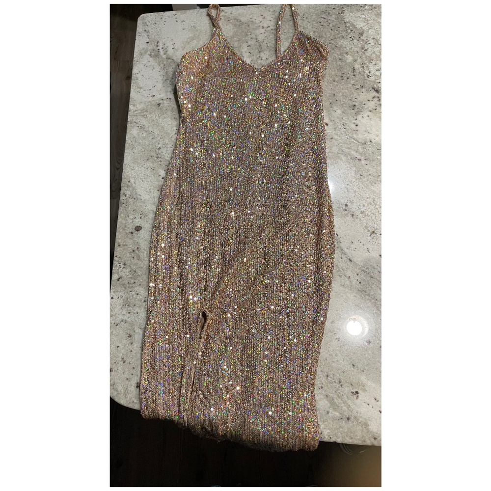 Sequins Midi Dress